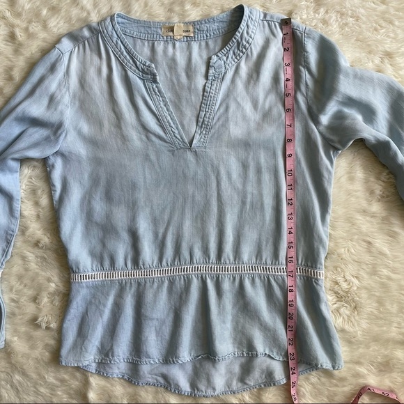 Cloth & Stone Light Blue Blouse - Picture 14 of 16